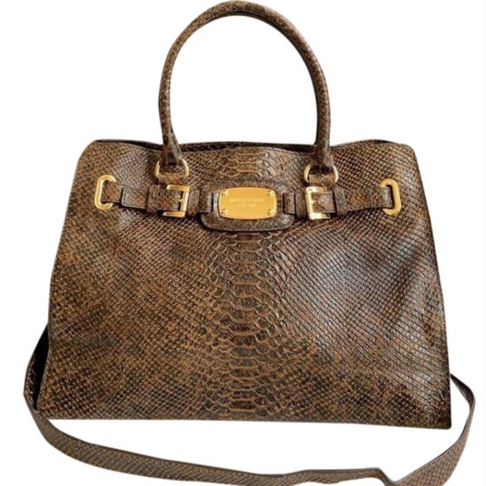 ❣️NEW❣️Michael Kors Hamilton New Python Bag